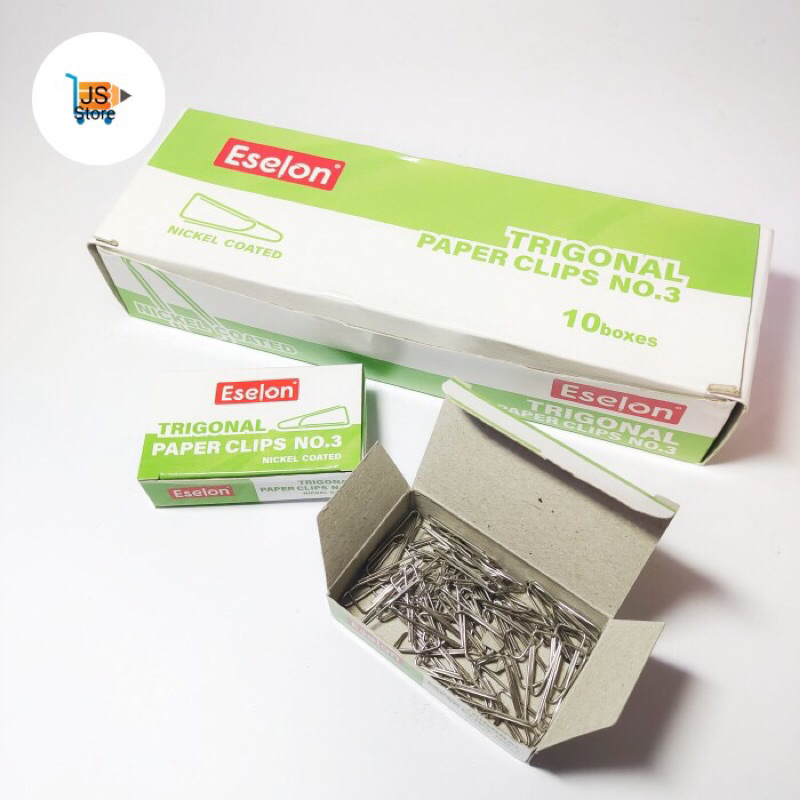 Trigonal paper Clip No 3 / Paper Clip Segitiga No 3 / Klip Kertas No 3 / Penjepit Kertas No 3