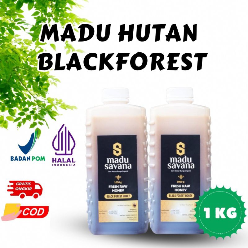 

Madu Hutan Super Hitam 1 kg Nectar Bunga Alami