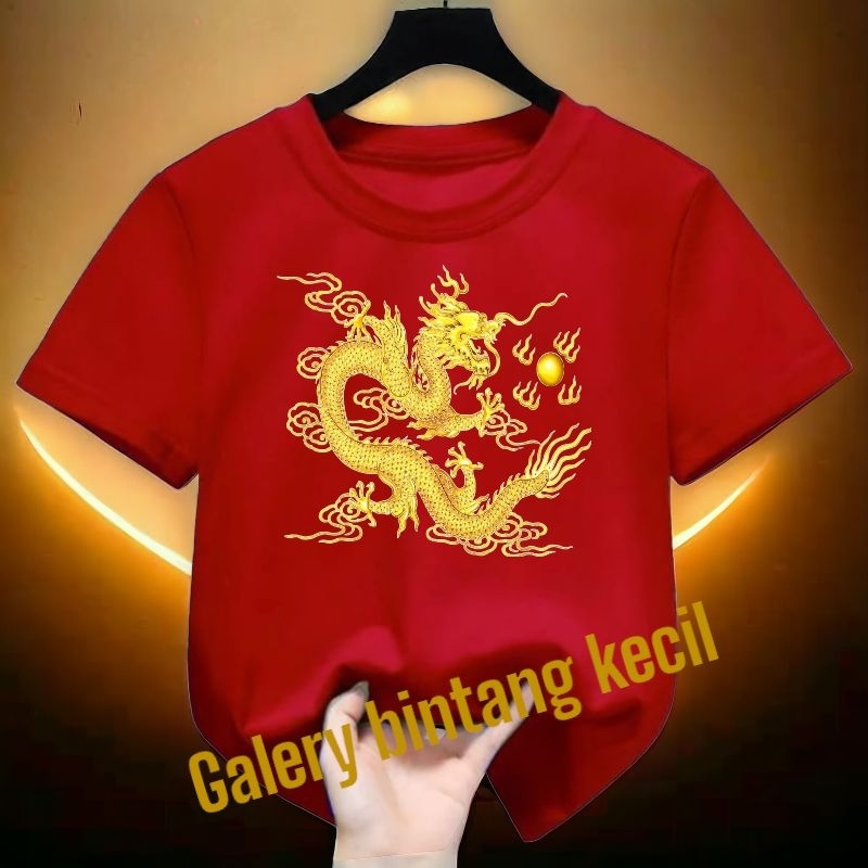 kaos anak dragon kaos anak naga kaos naga gold kaos 2024