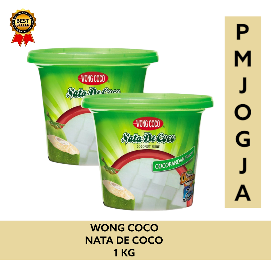 

Wong Coco Nata De Coco Cubes Cocopandan 1 kg / sari kelapa toples 1000 gram