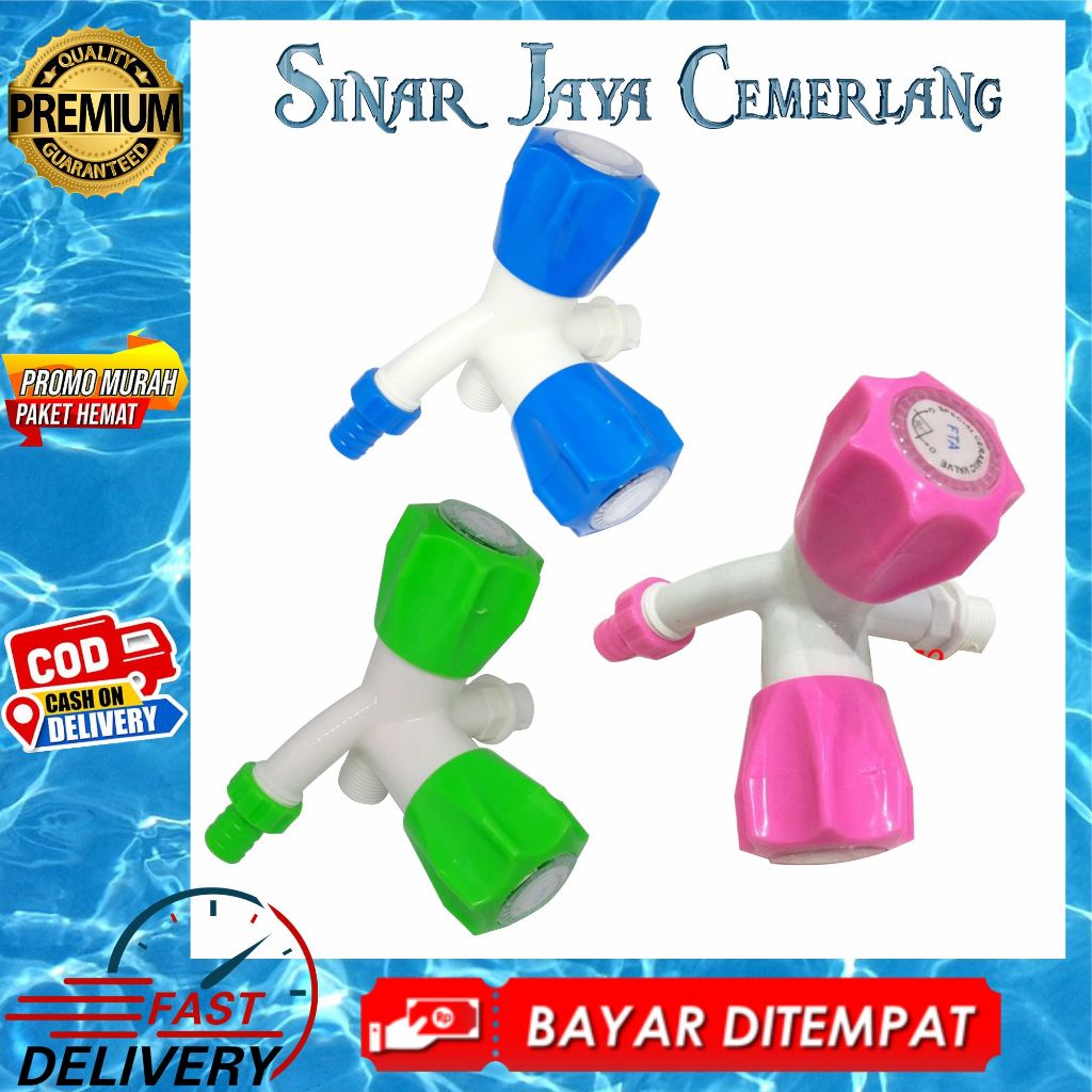 Kran Cabang PVC - Kran Shower Cabang Mahkota