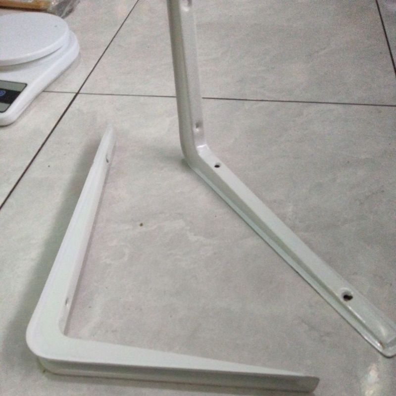 Siku Rak L / Siku penyangga rak / Siku Ambalan Rak Dinding / Shelf Bracket 1 pcs 8x10 inch / 20x25 c