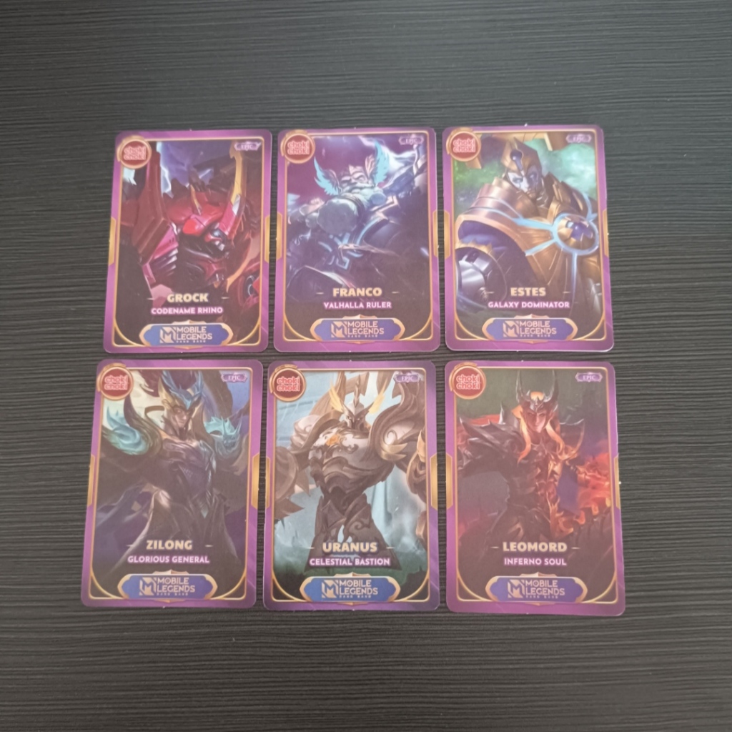{WAJIB SPX} Kartu Choki Choki Mobile Legends MLBB Frame Ungu