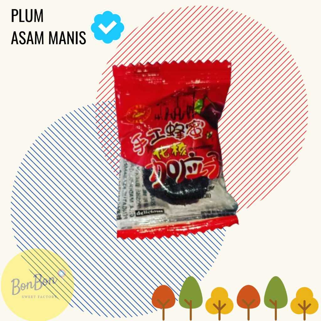 

Manisan Plum Bungkus Merah / Plum Tanpa Biji Asam Manis 250 Gr