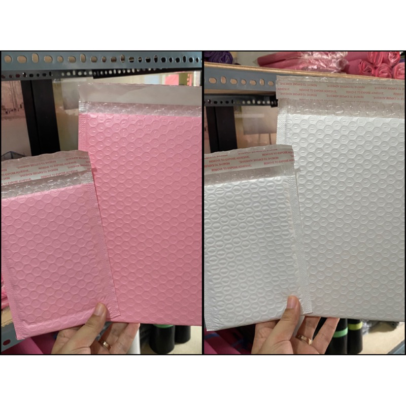 

Amplop bubble mailer Pink Barbie & Putih 12x16 20x24 satuan