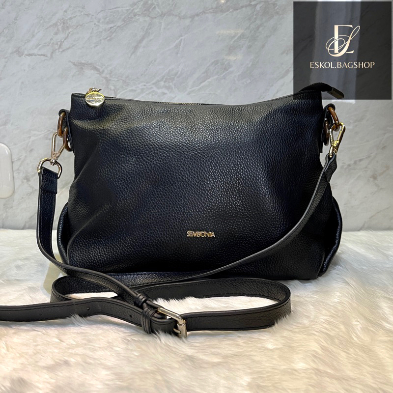 Original preloved SEMBONIA Sling bag/Tas selempang wanita/Tas kulit wanita/Tas preloved branded orig