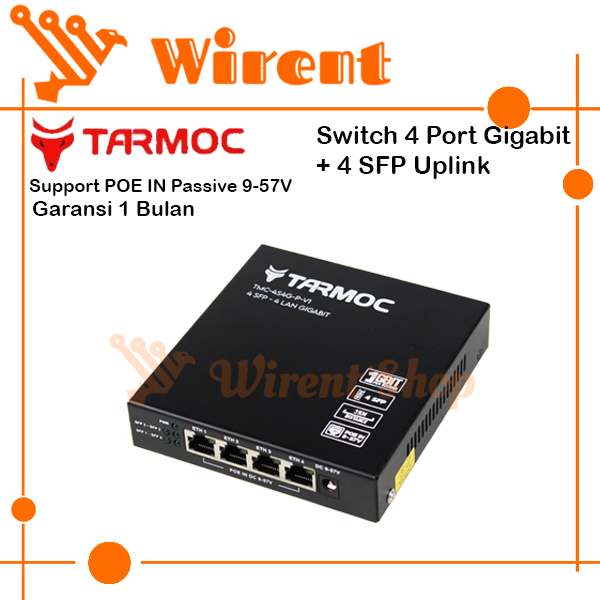 Switch 4 Port Gigabit + 4 SFP Uplink POE | Switch Hub 4 Port Unmanaged