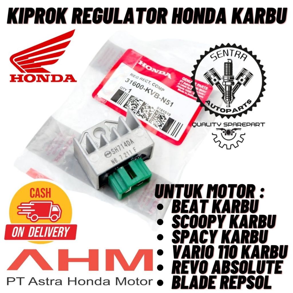 [ GARANSI ] ORIGINAL AHM KIPROK REGULATOR ASSY BEAT KARBU VARIO 110 KARBU SCOOPY KARBU SPACY KARBU