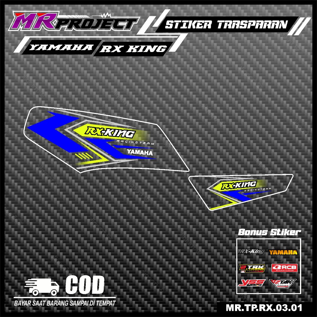 Striping Rx king transparan, striping stiker Rx king transparan