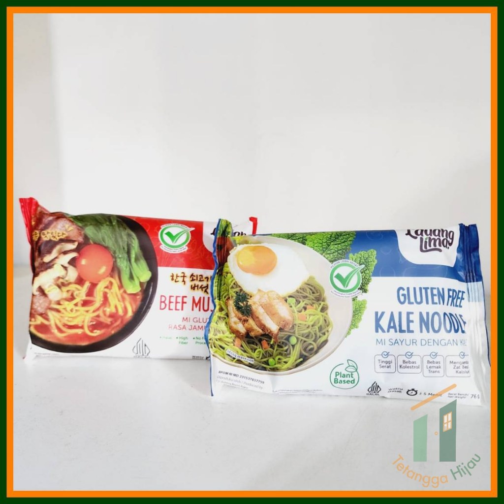

Ladang Lima Korean Beef Mushroom / Veggie Kale Noodle Mie Gluten Free Instant