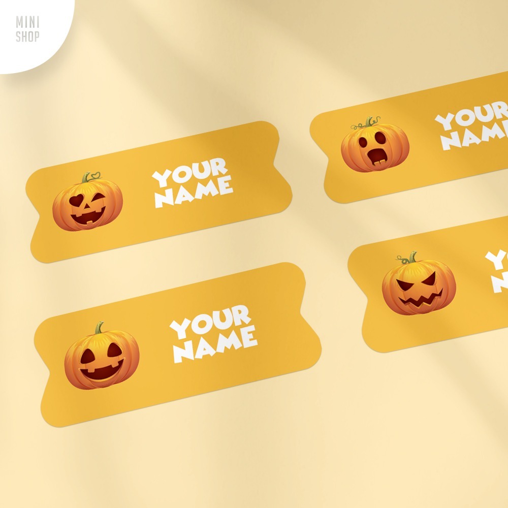 

Stiker Nama Custom Waterproof Halloween