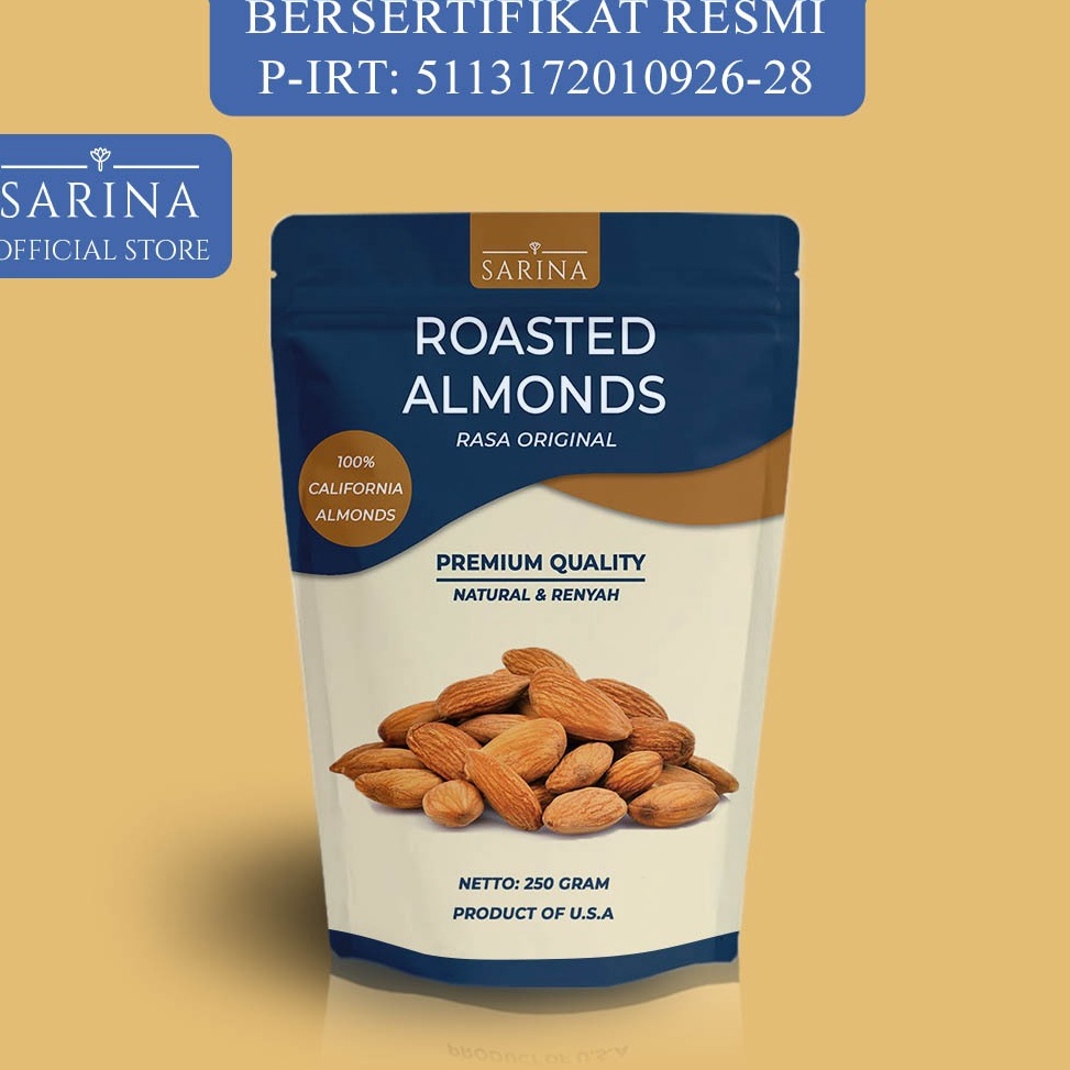 

[✫R16<] KACANG ALMOND PANGGANG PREMIUM ORIGINAL [208]
