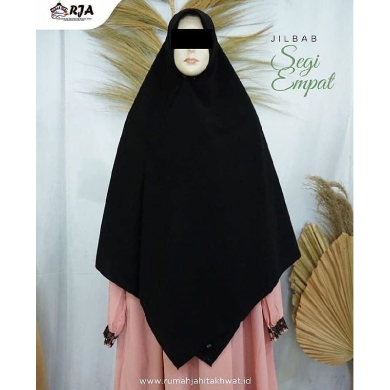 Jilbab segiempat - jilbab wolfis - segiempat jumbo