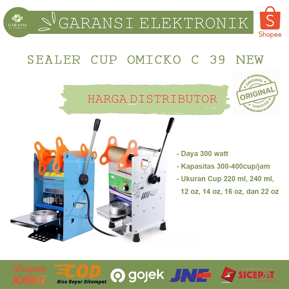 OMICKO SEALER CUP C-39 (TANPA PLSTK PRESS PLASTIK TUTUP CUP AQUA MESIN PRESS PLASTIK TUTUP CUP MESIN