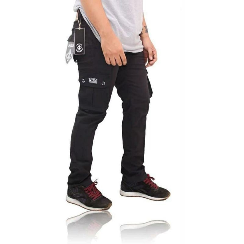 Celana panjang cargo Cowok Pria Distro Rip Kolor Jova Murah(COD BAYAR DI TEMPAT)