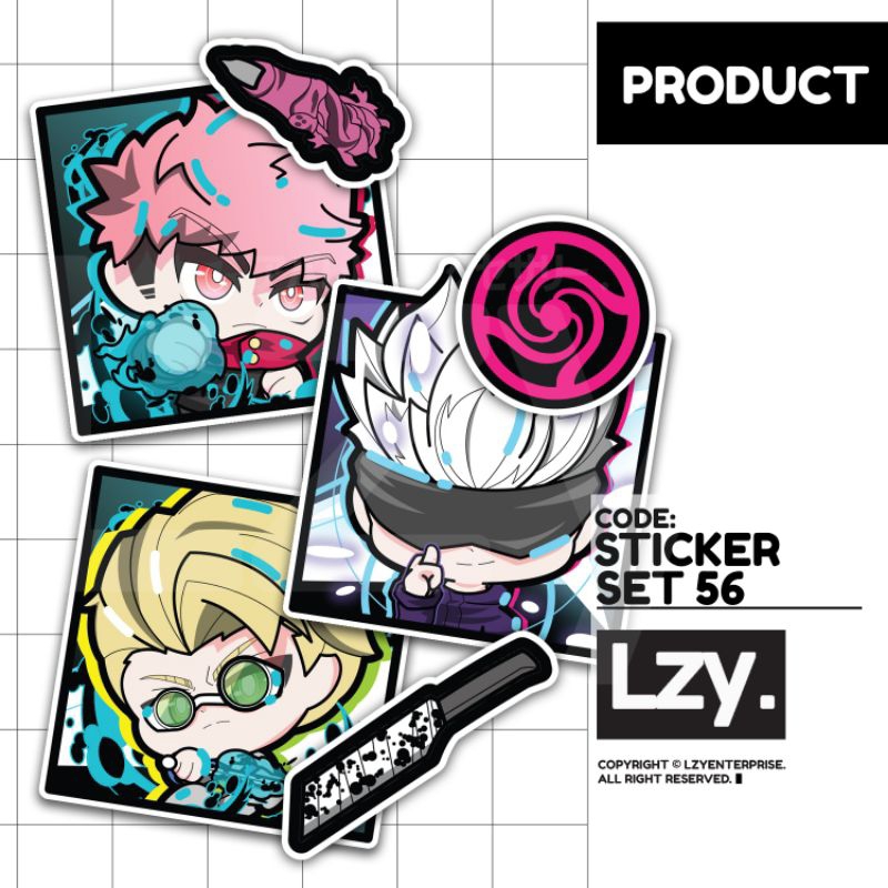 

STICKER SET 56 JUJUTSU KAISEN (ST-056) Design by LZY