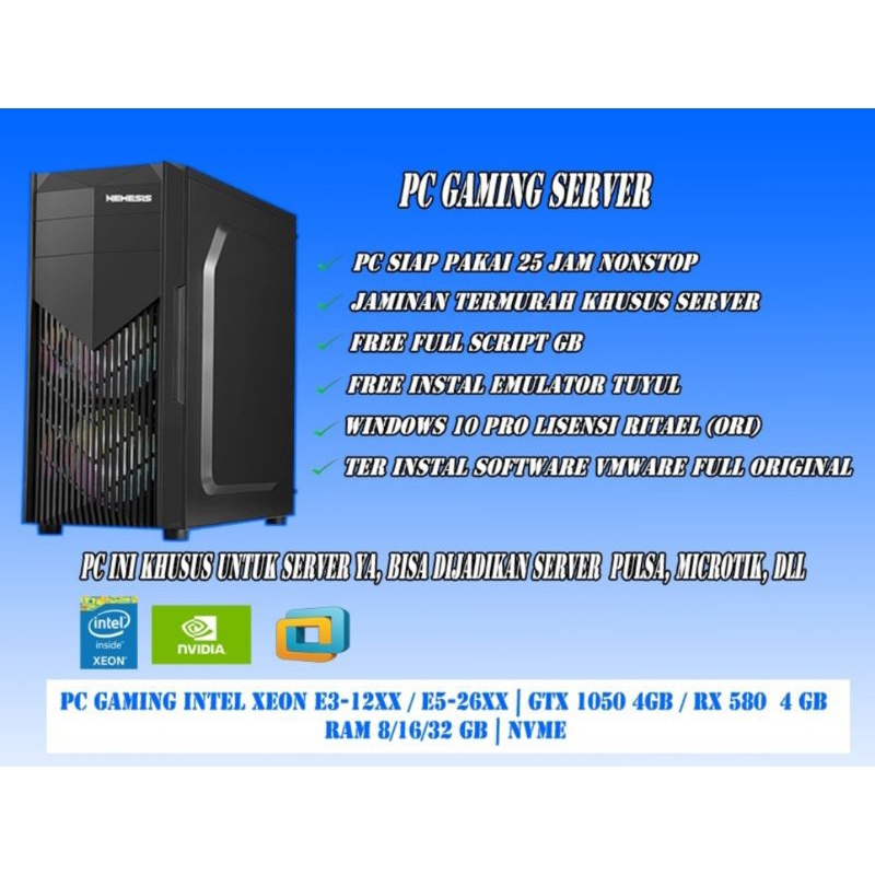 Racikan PC Server Geming
