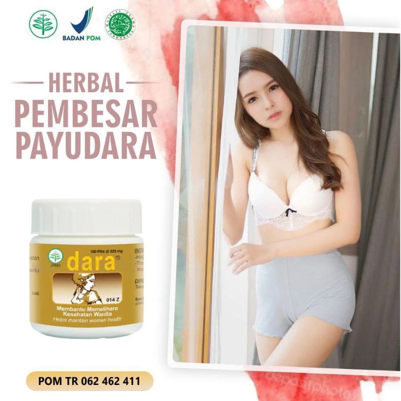Obat Pembesar Payudara Dara Pil  Pengencang Payudara Bpom Herbal Dara Montok Payudara Obat Pembesar