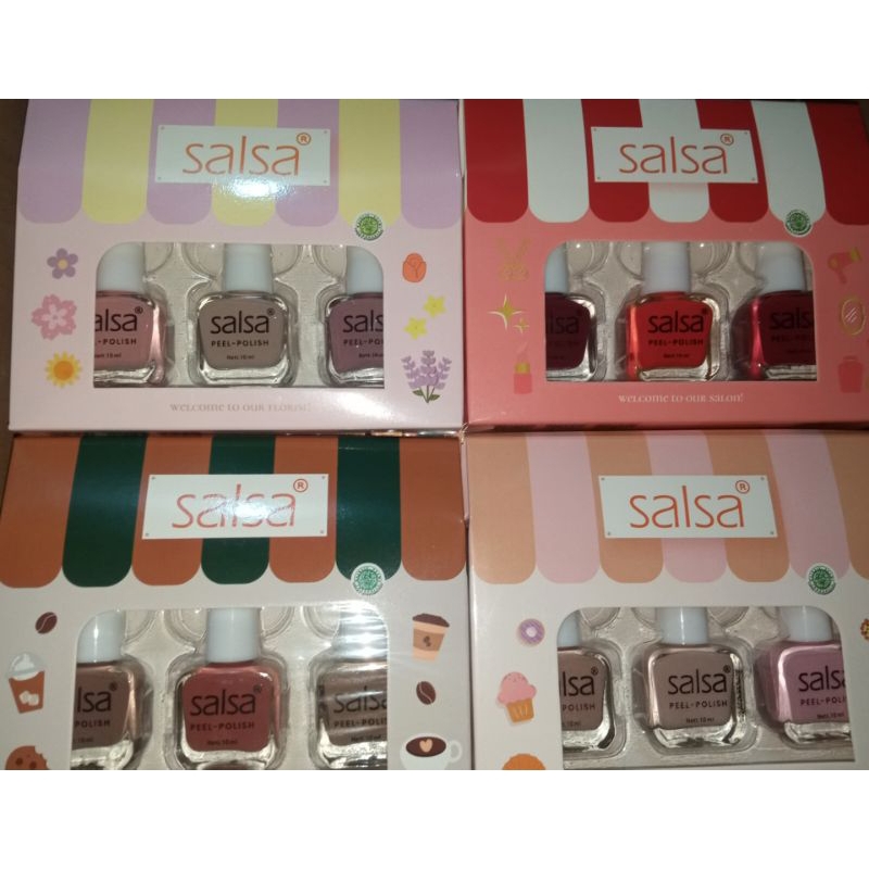 Salsa Kutek Peel Polish HALAL Florist,Coffee,Salon,Bakery - Nail Polish Peel Off Salsa Original✓ [SJ