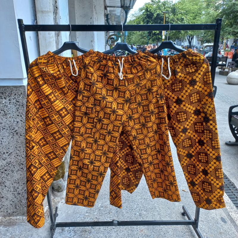 celana panjang pria batik jogja malioboro