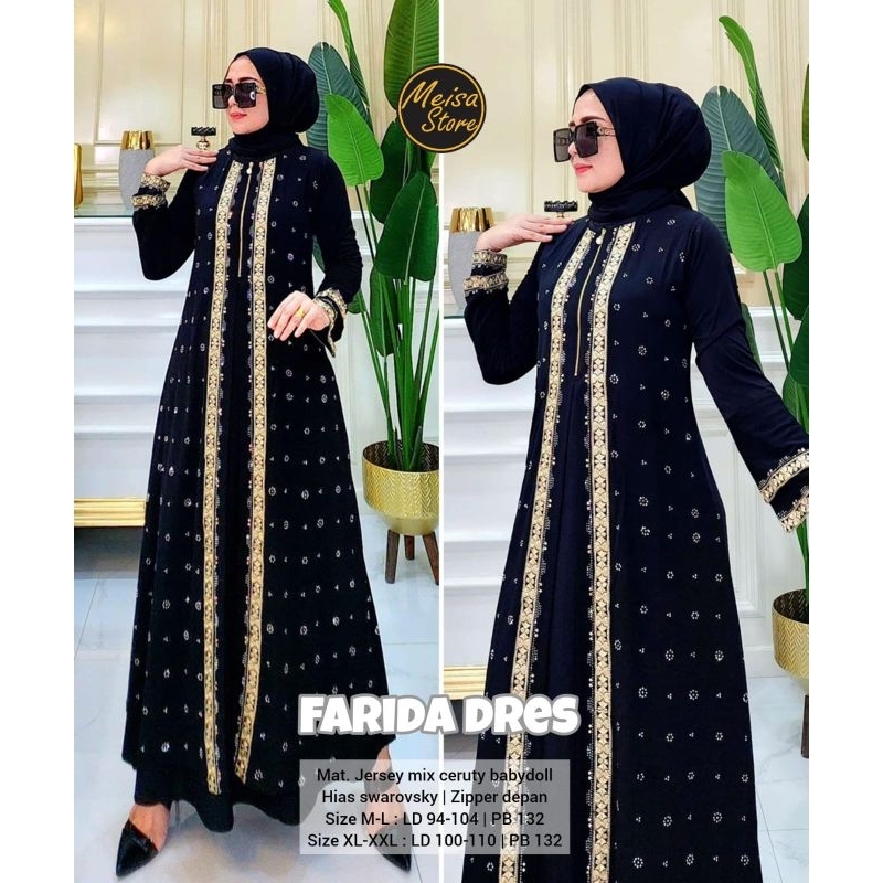 Gamis turki ori mega store / gamis ceruty mix jersy / gamis kondangan hitam