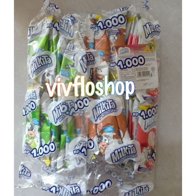 

[✦G77➤] Permen Susu Milkita / Permen Milkita Lollipop (isi 30 pcs) Terlarisss