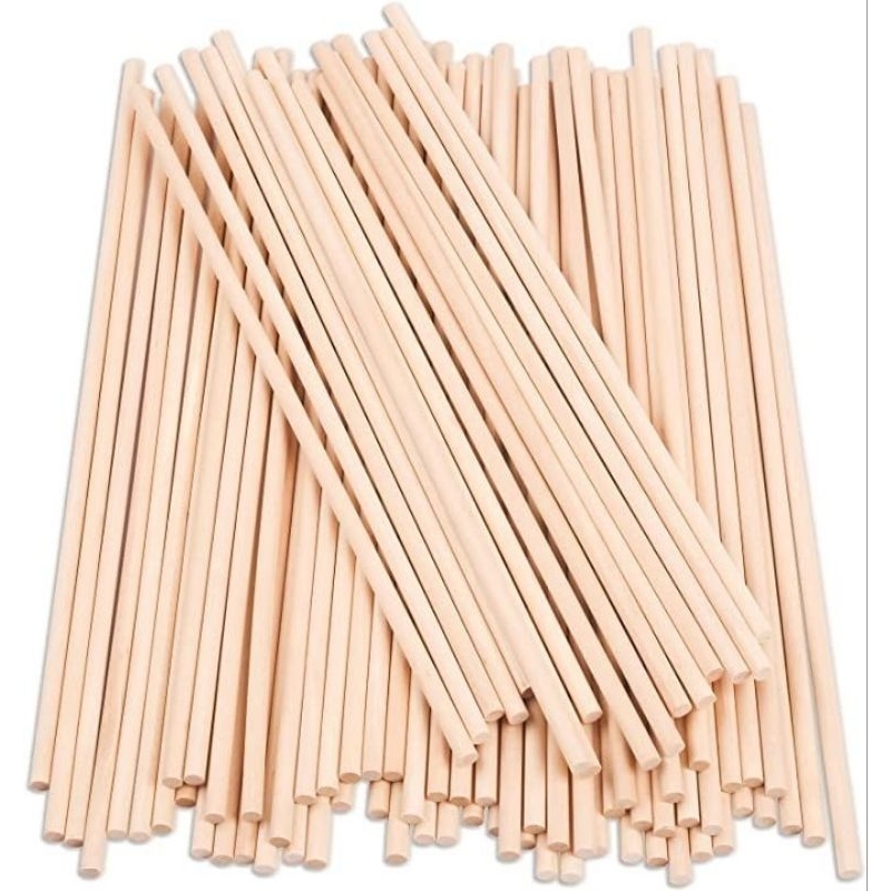 Kayu dowel bulat taekwood 14 mm P 50 cm 60 cm