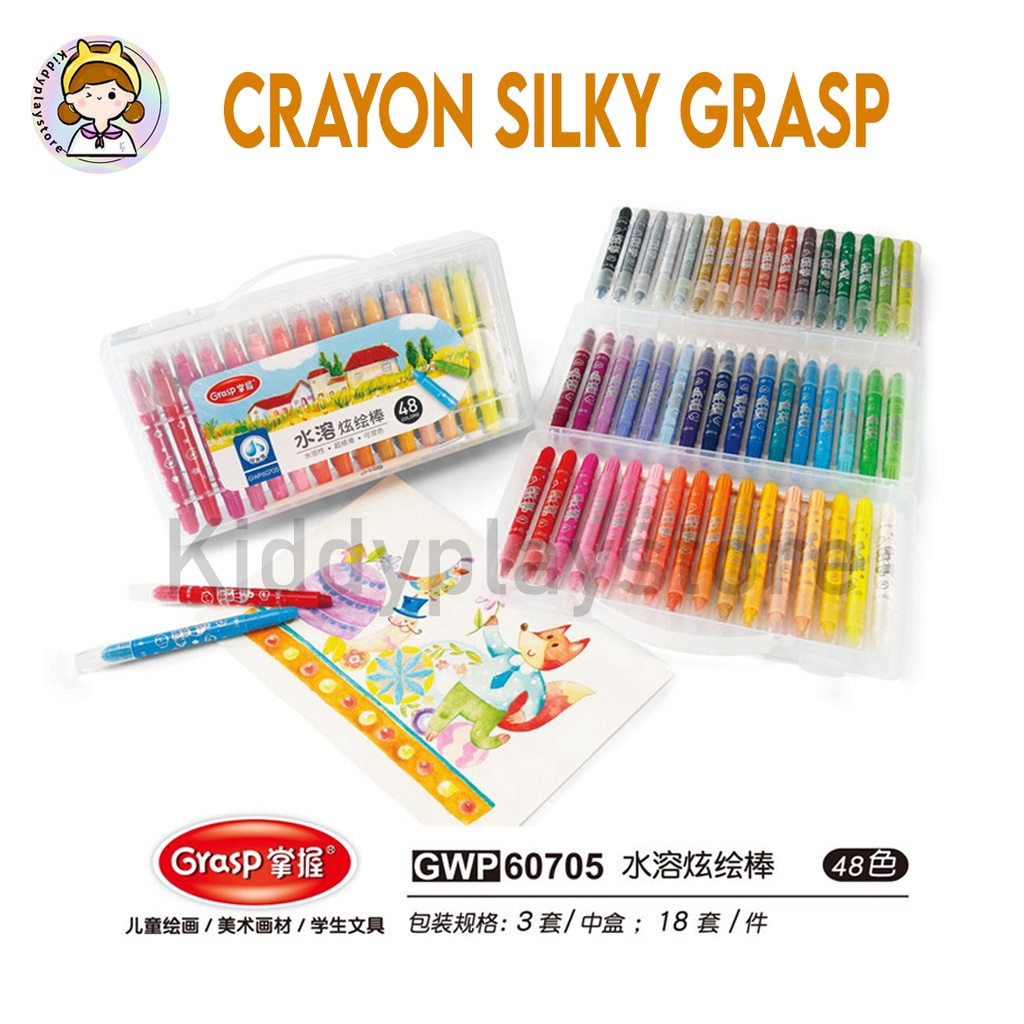 

12.12 Brands Festival CRAYON GRASP / CRAYON GRASP MATA SEDANG / SILKY CRAYON / WATER SOLUBLE CRAYON / KRAYON WARNA 