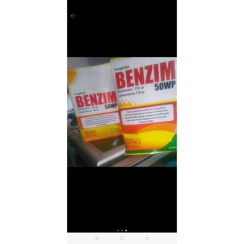 Fungisida BENZIM 50 WP 100 gram