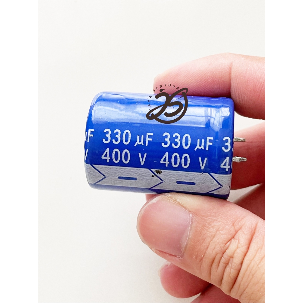 ELCO 330UF 400V (1 BUAH) KAPASITOR CAPACITOR ELCO KAPASITOR ELKO KAPASITOR 330 UF 400 V ups