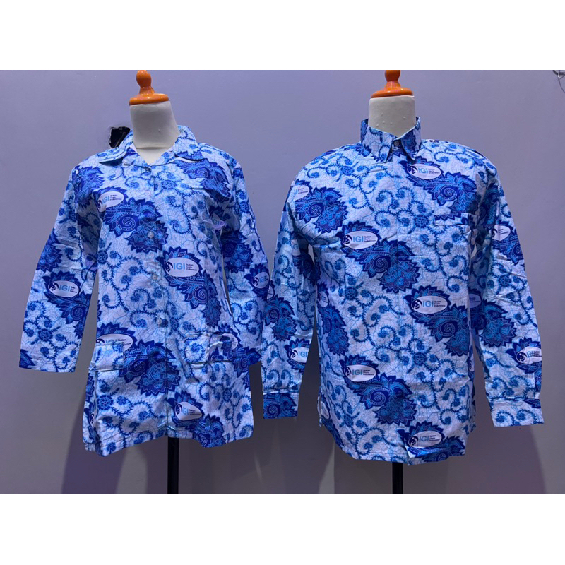 Seragam batik IGI (IKATAN GURU INDONESIA) pria dan wanita terbaru baju batik igi seragam guru seraga