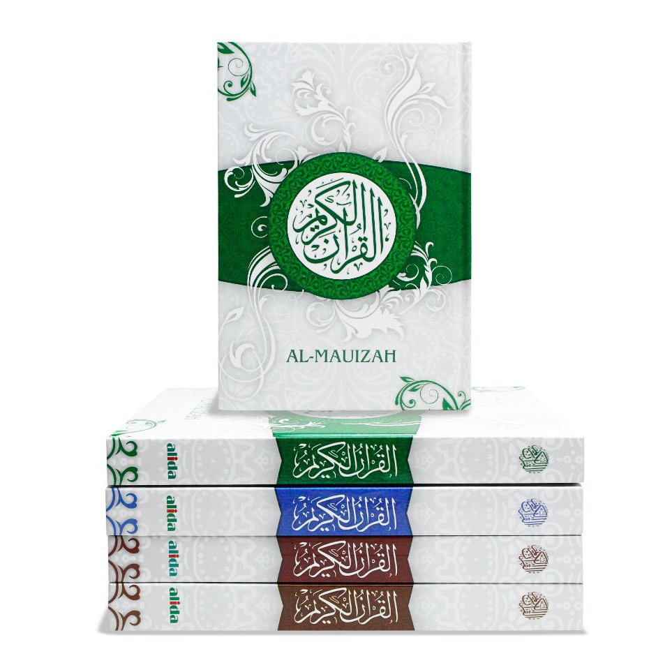 Al-Quran Mushaf Cover Putih AL-MAUIZAH Uk A5 Alquran Wakaf Almauizah Alida
