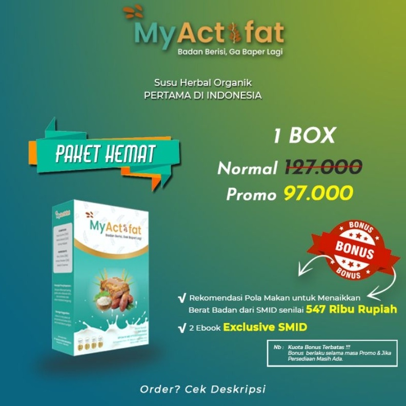 

12.12 STOK READY Myactifat (by SMID) serbuuu !