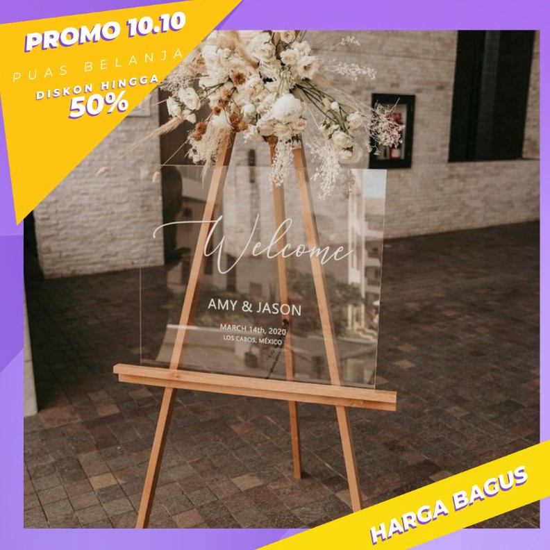 

12.12 ✨Promo✨ STANDING KAYU JATI BLANDA 120x60/ EASEL LUKIS TRIPOD/ PENYANGGA AKRILIK WOODEN serbuuu !