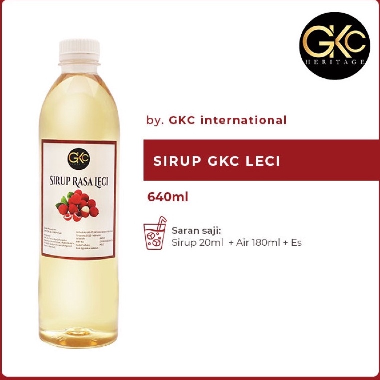 

[KMZ41] Gkc Heritage Sirup Leci - Syrup Lychee 640ml 4735