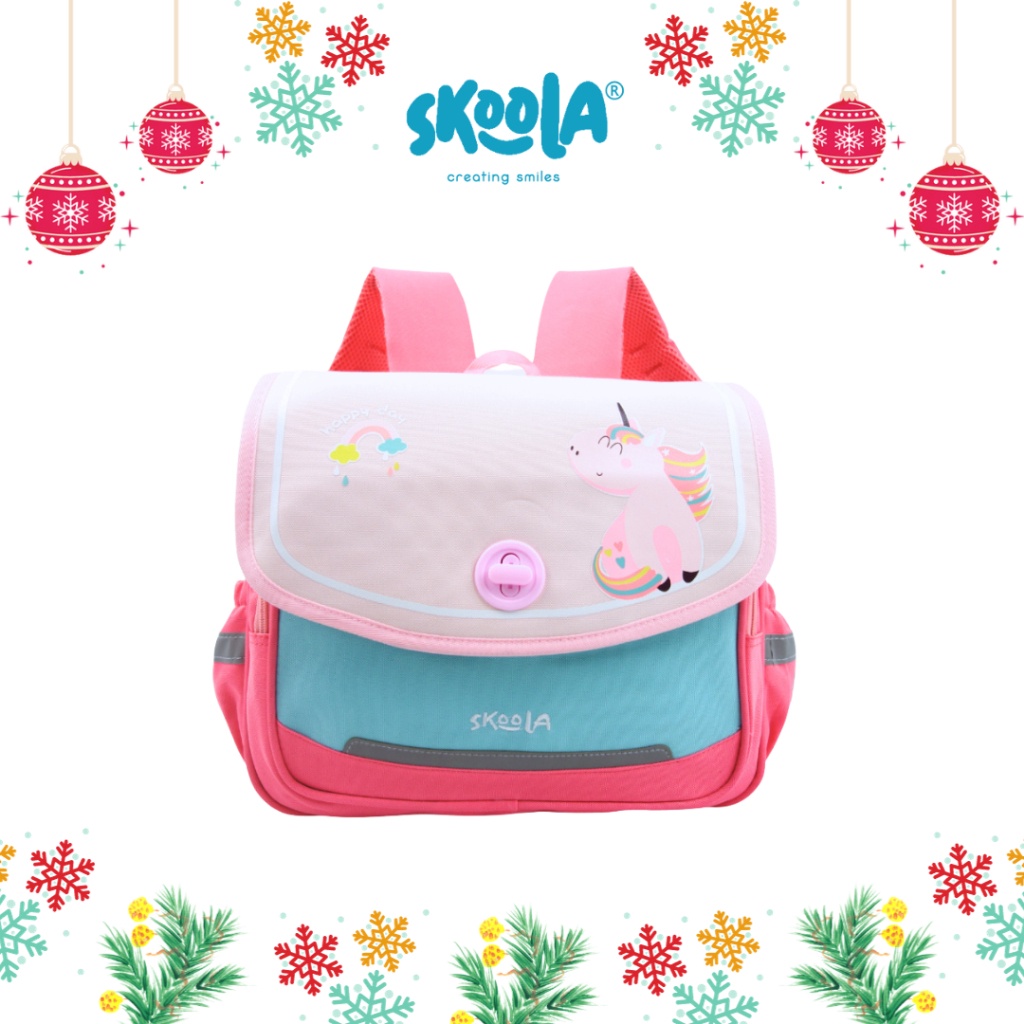 MALL Skoola Tas Sekolah Anak Perempuan SD Ransel Horizontal Unicorn - Niji ?