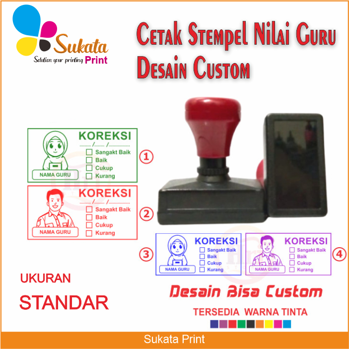 

Stempel Nilai Guru / Penilaian / Koreksi / Checked / Reward Cetak Stempel Penilaian Guru Checked | Cetak Stempel Custom Desain