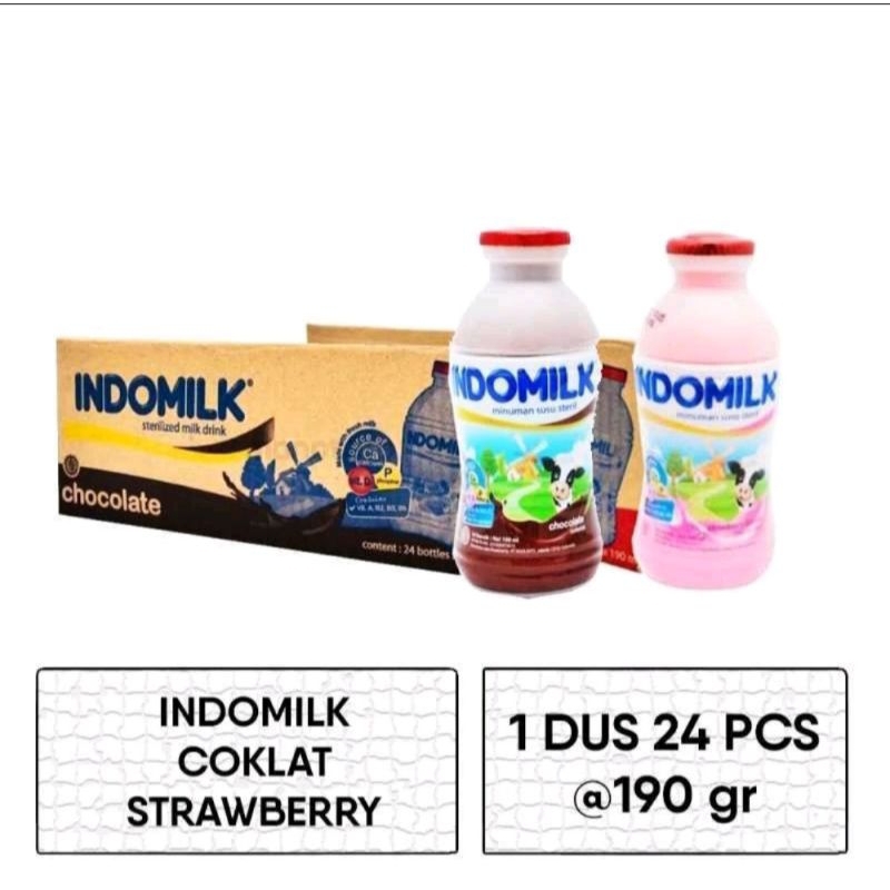 

SUSU INDOMIK BOTOL 190 ML || harga per 1 karton
