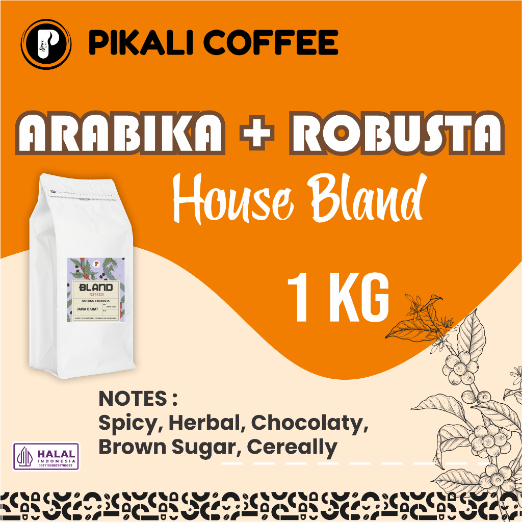 

Kopi Espreso House Blend 1 Kg | Kopi susu - Kopi Bubuk - Biji Kopi