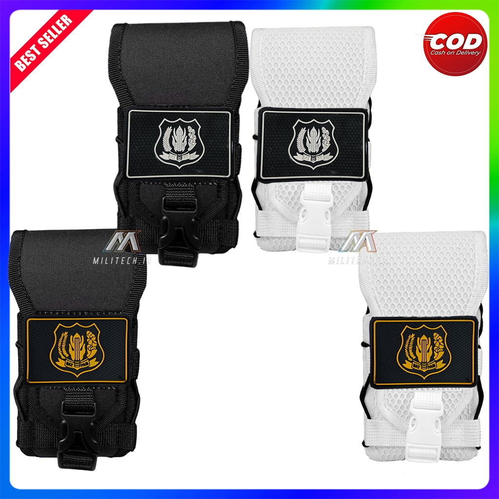 Sarung Hp Satpam Double Slot Patch Rubber Terbaru/Sarung Hp Satpam/Sarung Hp Tactical/Sarung Hp Satp