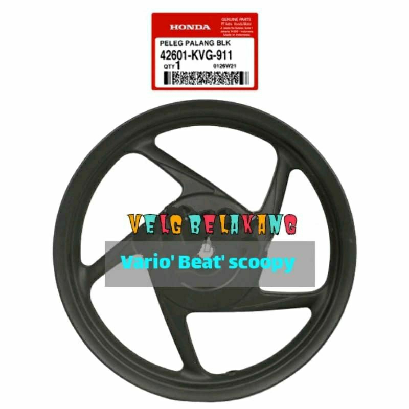 42601KVG911 Velg peleg belakang vario beat .beat fi.scoopy original ahm
