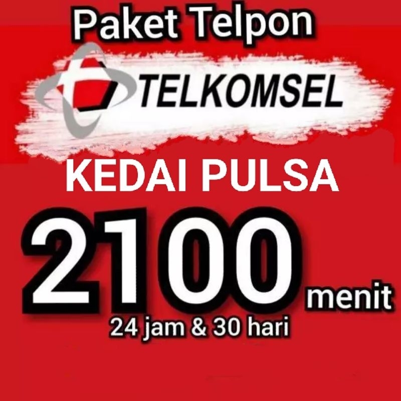 WAJIB CHAT ISI ULANG PAKET NELPON BULANAN TELKOMSEL 2'100 MENIT