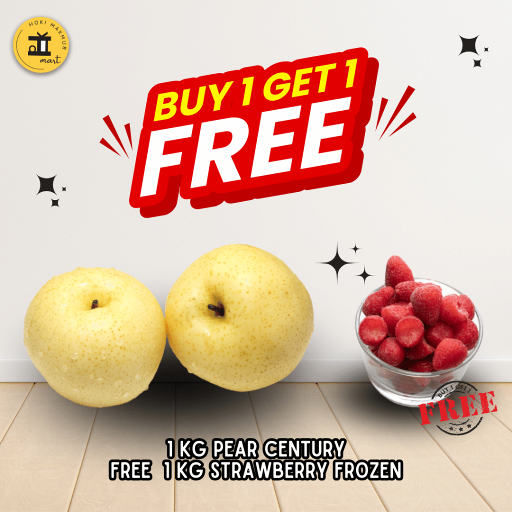 

BUY 1 GET 1 | BELI 1 KG PEAR CENTURY FREE 1 KG STRAWBERRY FROZEN | BELI 1 KG PIR CENTURY GRATIS 1 KG STRAWBERRY FROZEN 1KG | PIR PUTIH | STRAWBERRY FROZEN