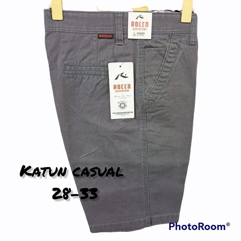 MALL Celana Pendek Katun Original ROCCO(Cardinal) // Celana Pria Kanvas ?