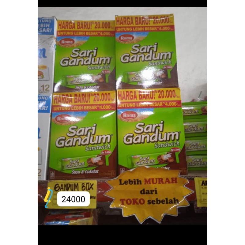 

Roma sari gandum isi 12pcs