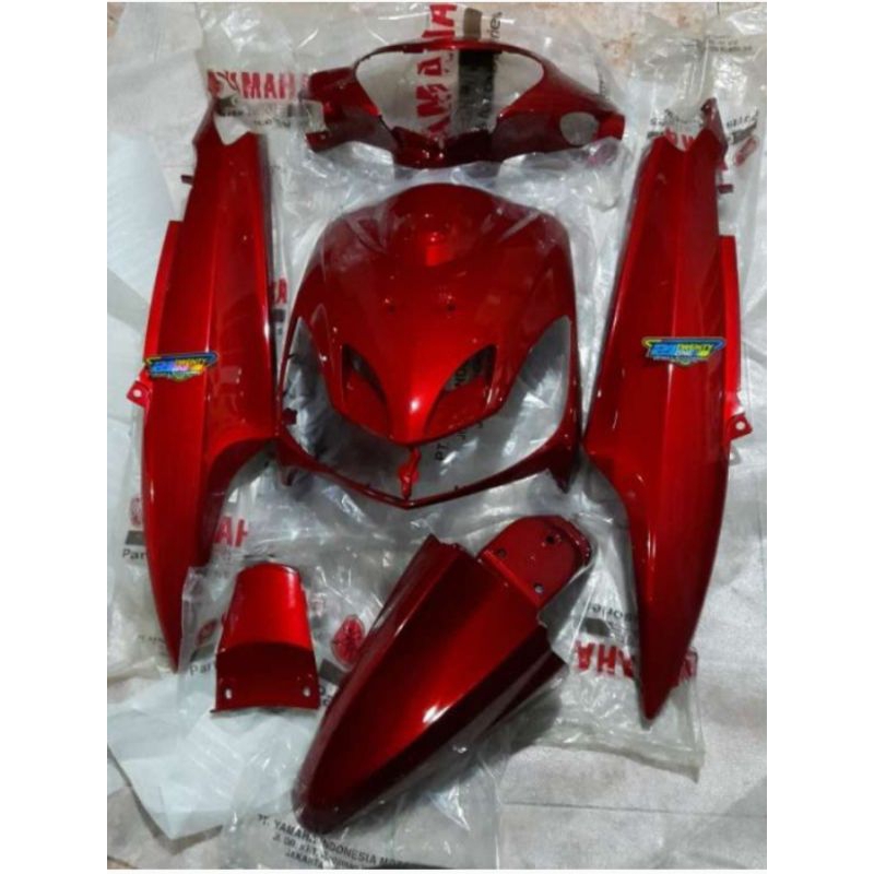 Body Halus Set warna Merah Metalik  / Putih Original Genuine Yamaha Mio Smile / 28D