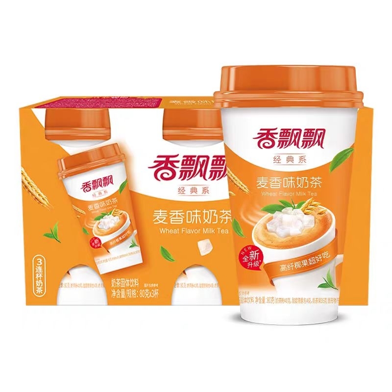 

xiang piao piao wheat flavor milk tea / 香飘飘麦香奶茶 3连杯