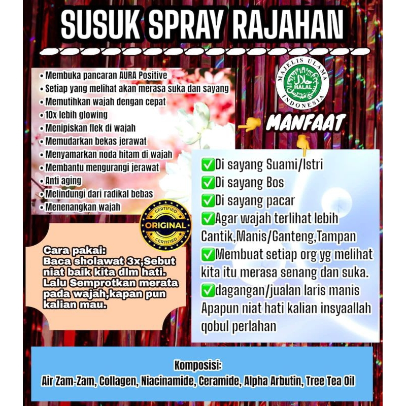 (SPRAY PEMBUKA AURA WAJAH)
