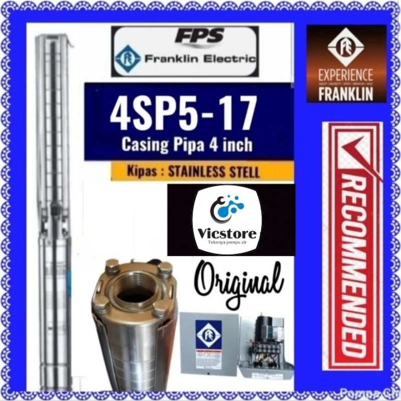 Pompa satelit Franklin 4sp5-17 2hp 1phase set box control submersible