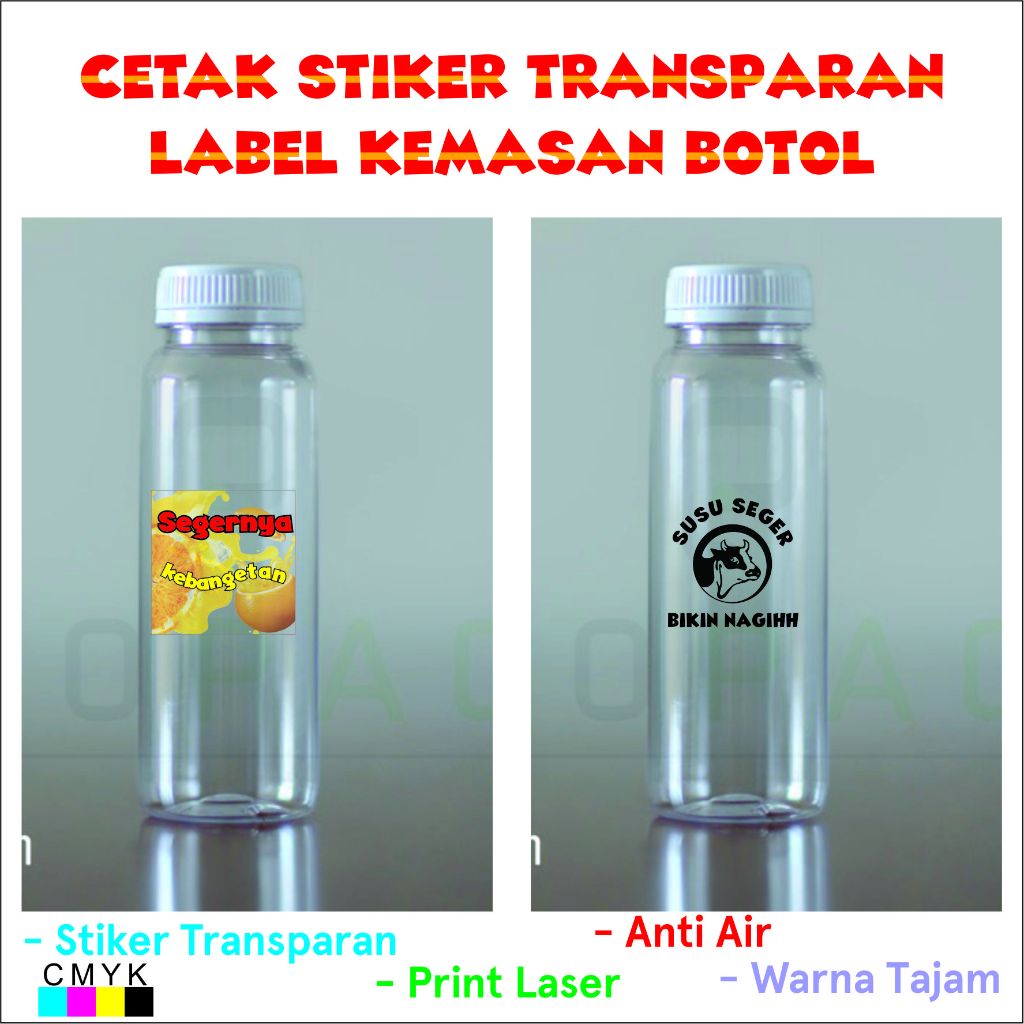 

CETAK STIKER TRANSPARAN KEMASAN LABEL BOTOL TERMURAH